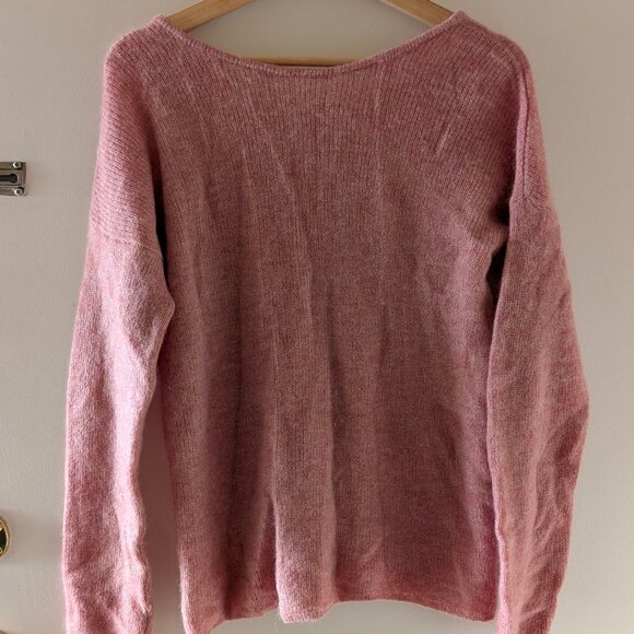 Super soft Sezane Gaspard cardigan- rosewood (pink) - Picture 2 of 8